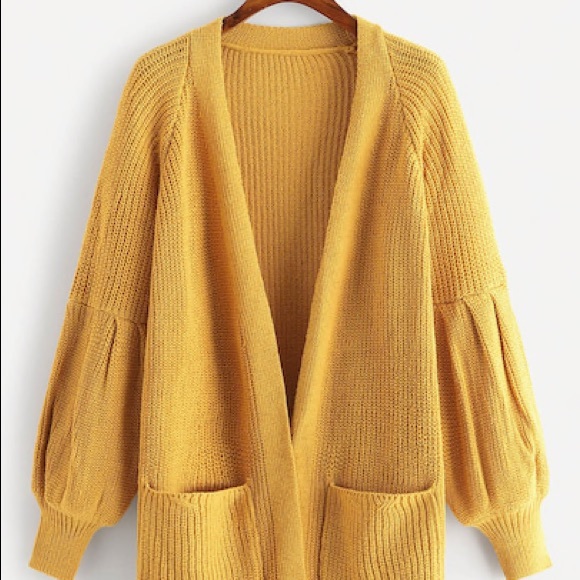 Last One Ginger Solid Knit Cardigan Sweater - Picture 4 of 7